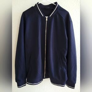 Zara Man Pique Bomber Jacket Retails $90+